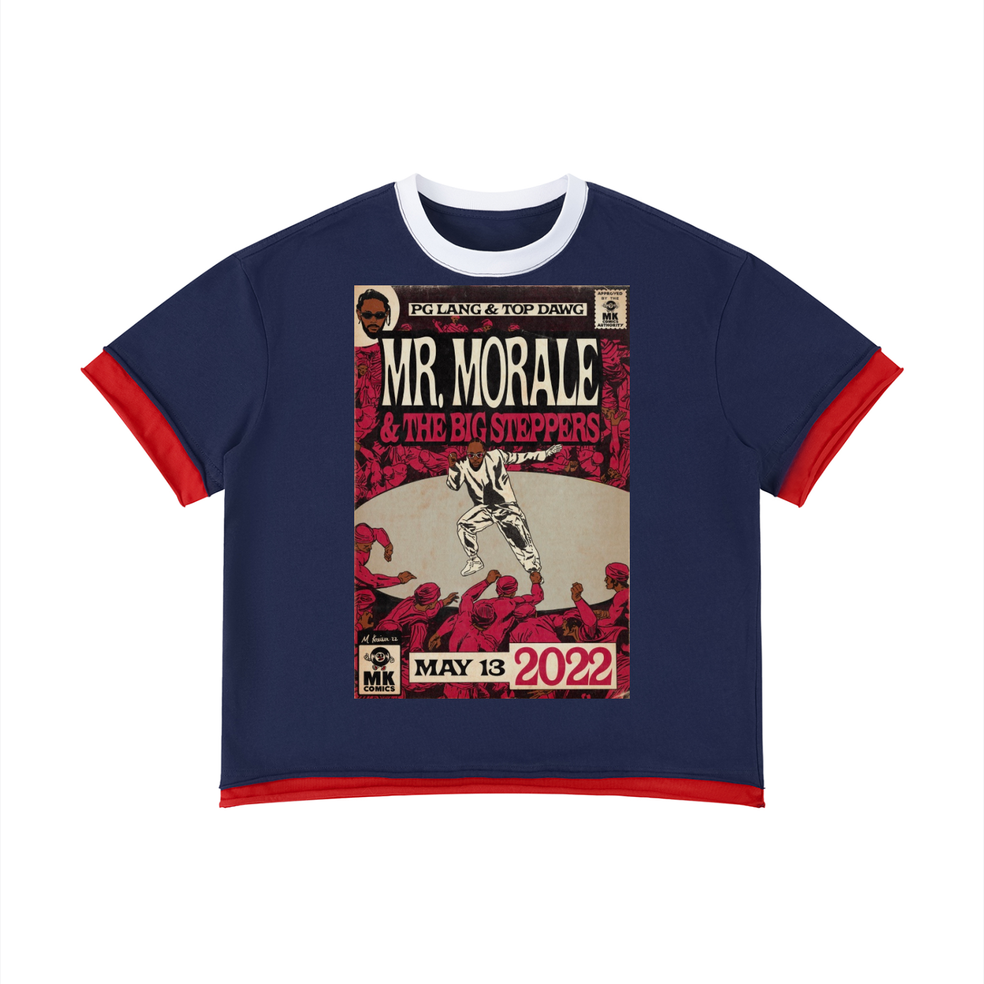 Mr. Morale & the Big Steppers - Unisex Boxy Color Block T-Shirt