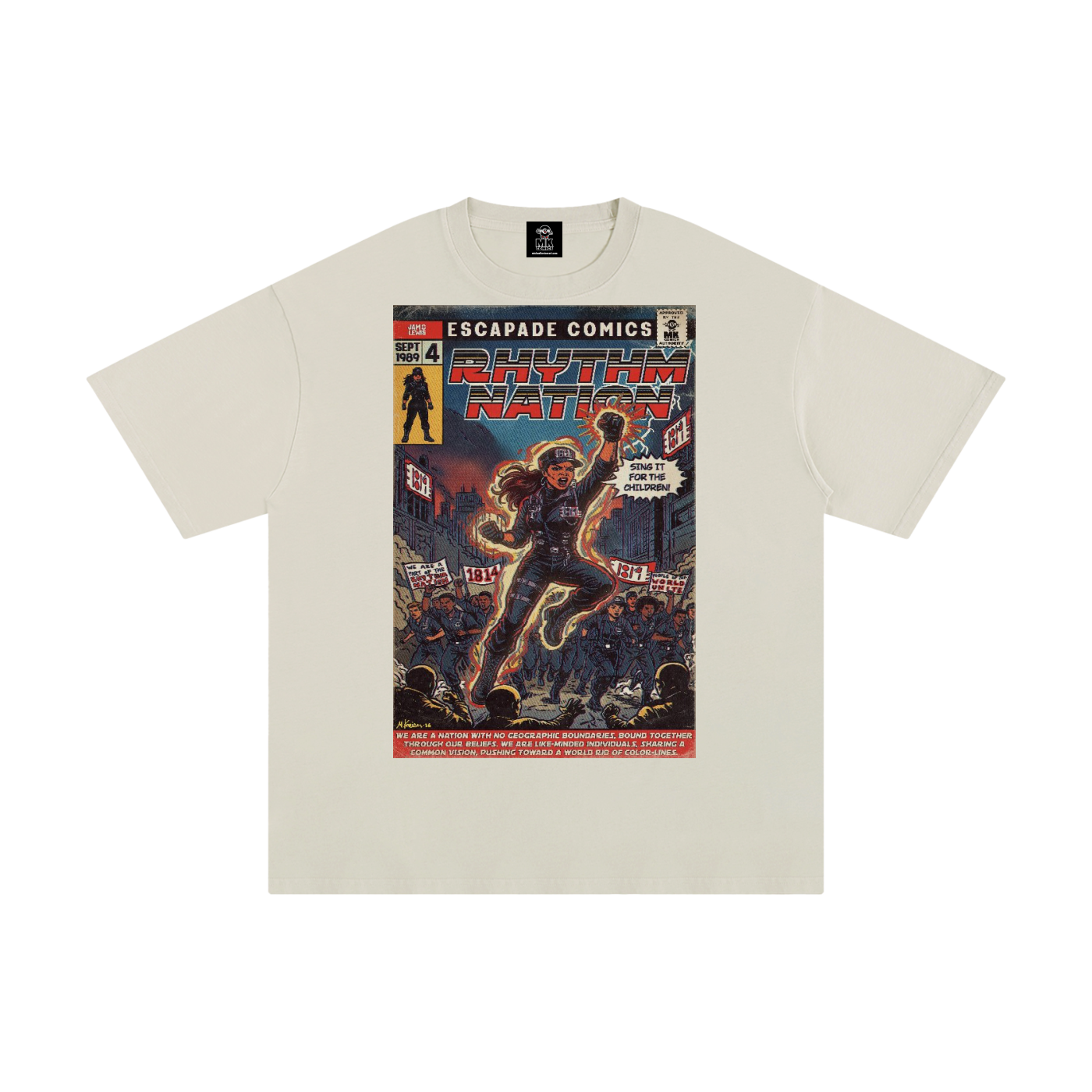 Rhythm Nation - Unisex Pure Cotton T-Shirt
