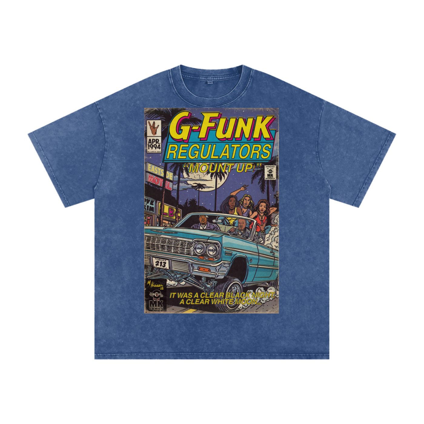 Regulate - Snow Washed Oversized Cotton T-Shirt