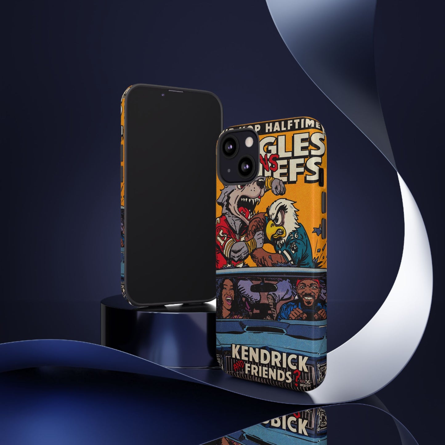 Kendrick & SZA - 2025 Halftime - Eagles vs Chiefs - Tough Phone Cases