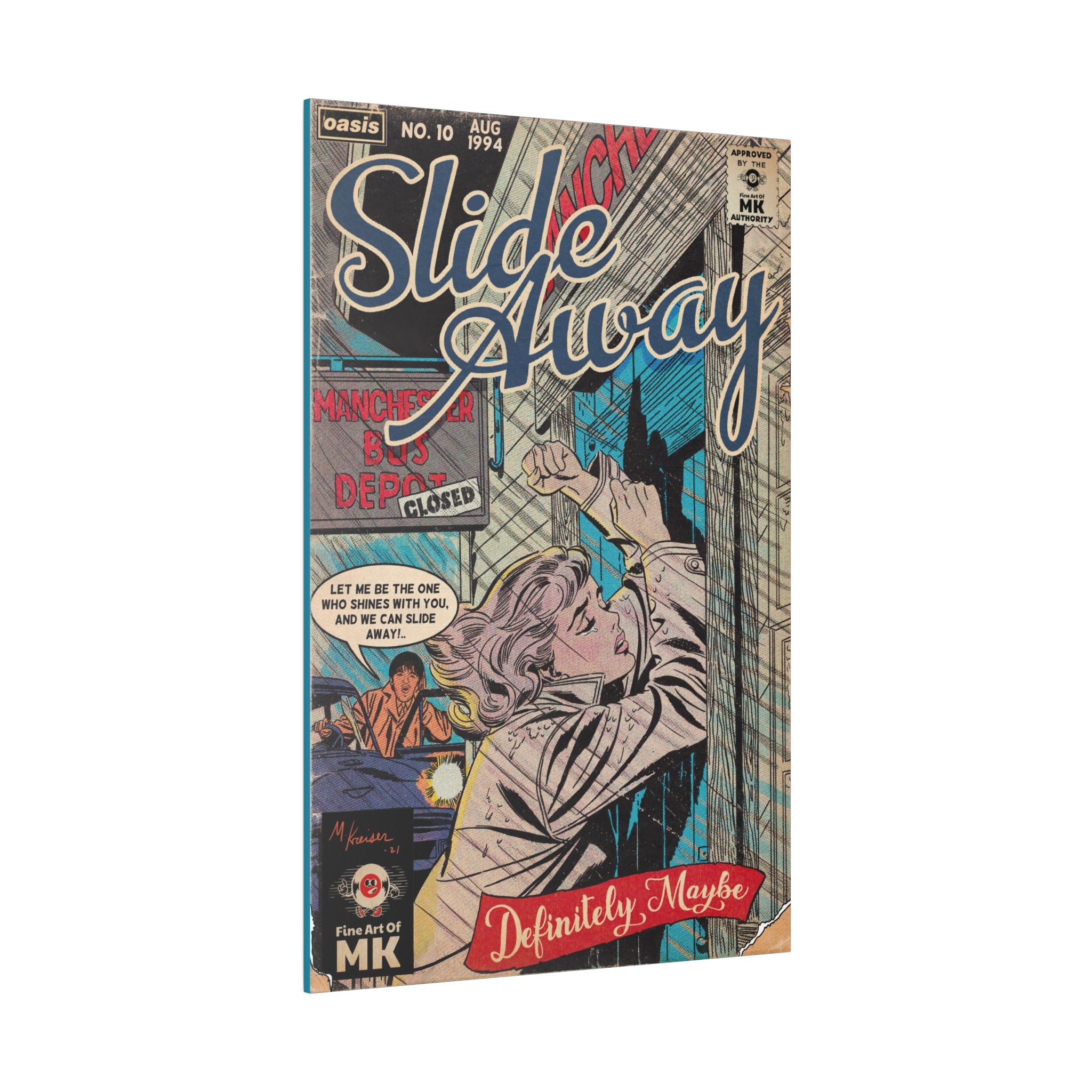 Slide Away - Matte Canvas, Stretched, 0.75"