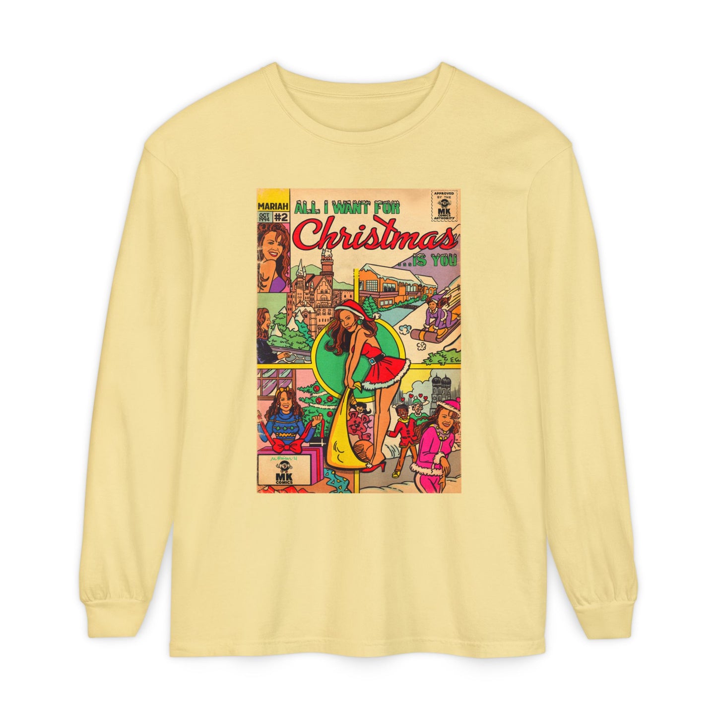 All I Want for Christmas.. - Unisex Comfort Colors Long Sleeve T-Shirt