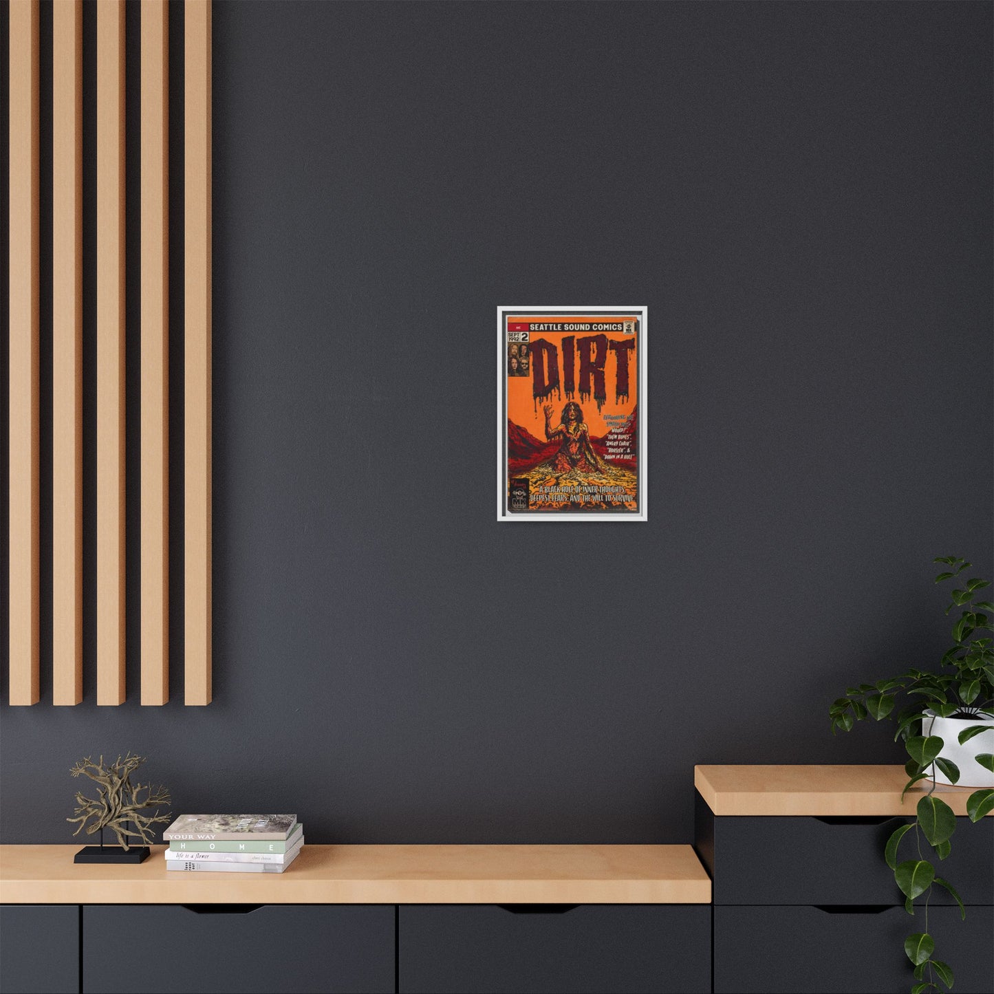 Dirt - Matte Canvas, Framed (Multi-color)