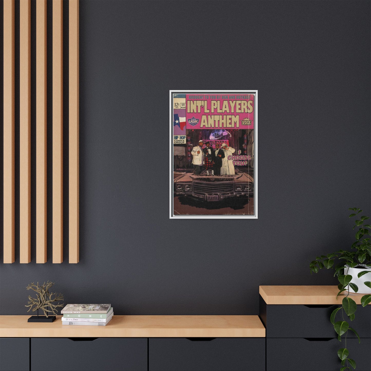 Int’l Players Anthem - Matte Canvas, Framed (Multi-color)