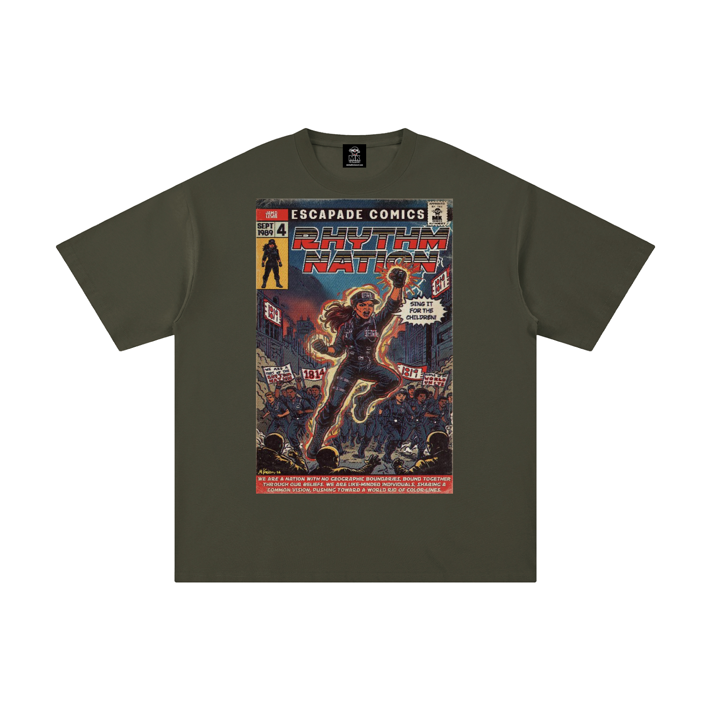 Rhythm Nation - Unisex Pure Cotton T-Shirt