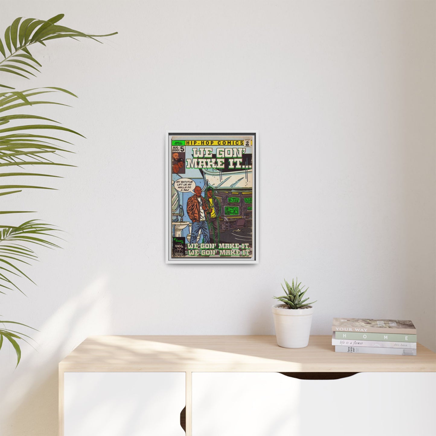 We Gon' Make It - Matte Canvas, Framed (Multi-color)