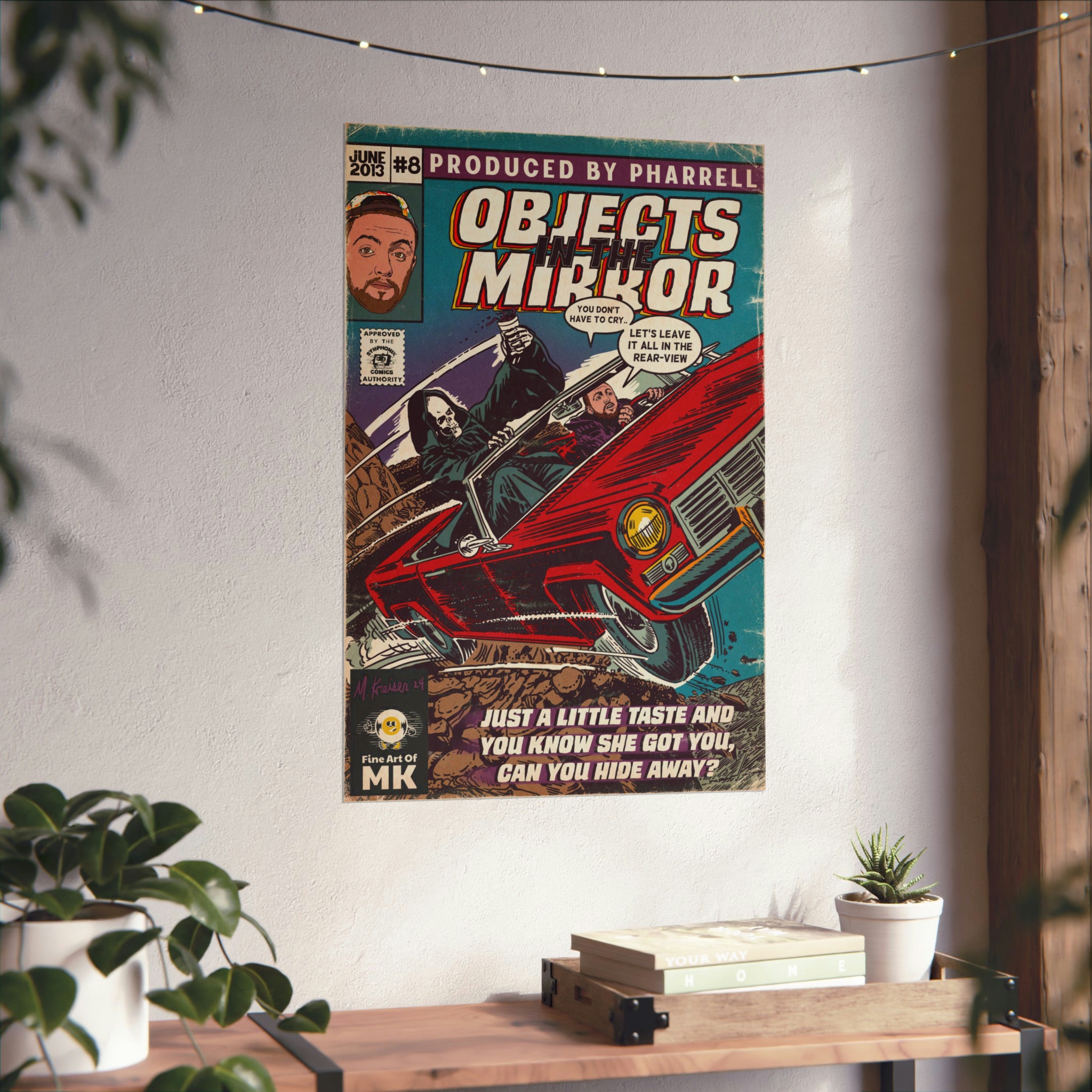 Objects in the Mirror - Matte Vertical Posters