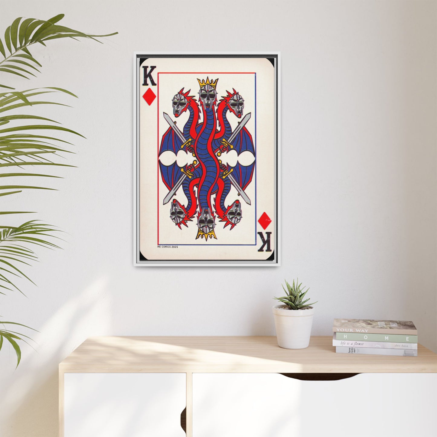 King Geedorah - Matte Canvas, Framed (Multi-color)