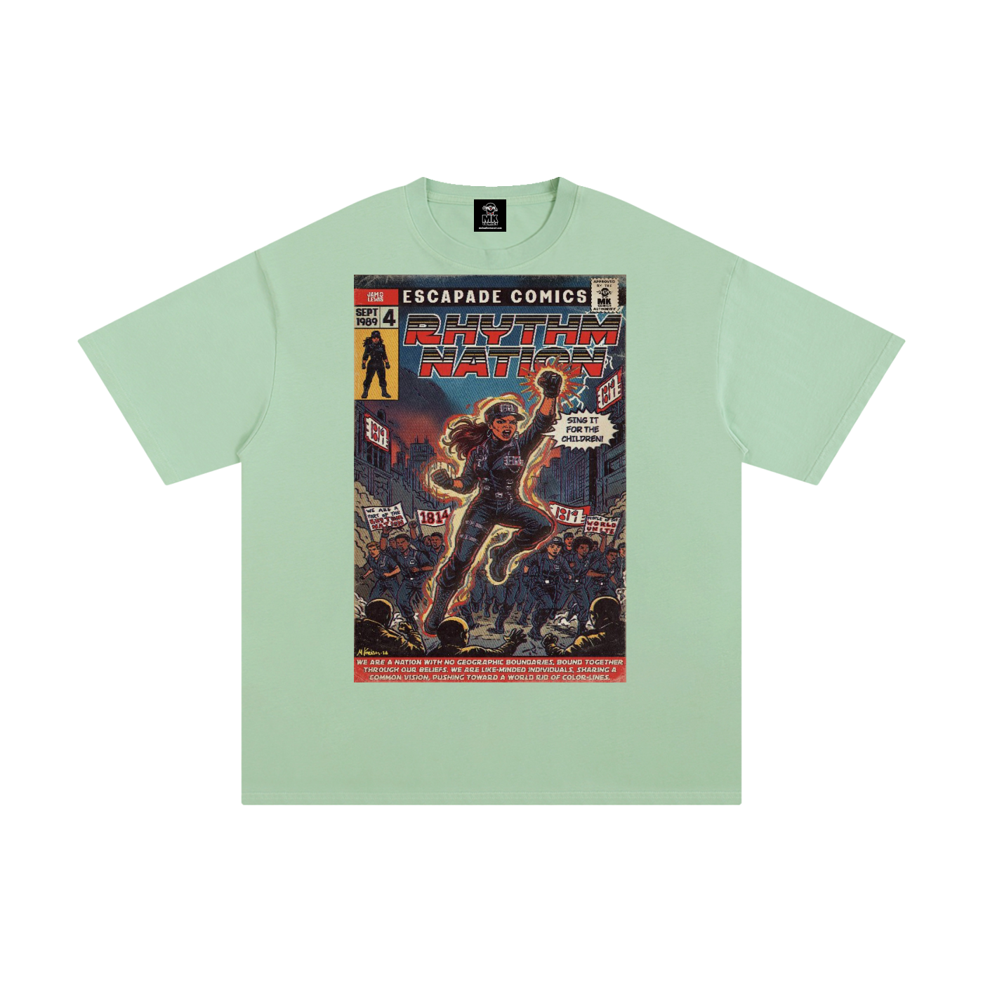 Rhythm Nation - Unisex Pure Cotton T-Shirt