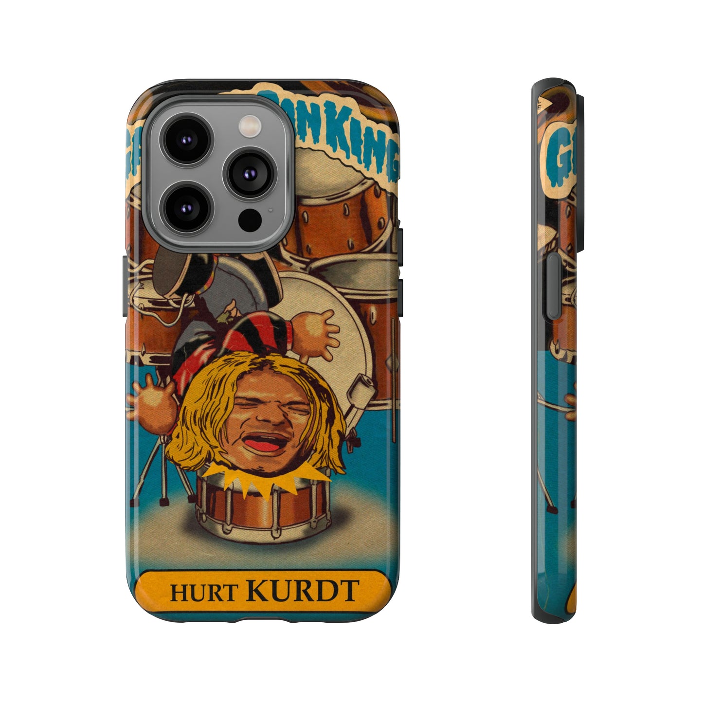Hurt KURDT - Garbage Can Kings - Nirvana - Tough Phone Cases