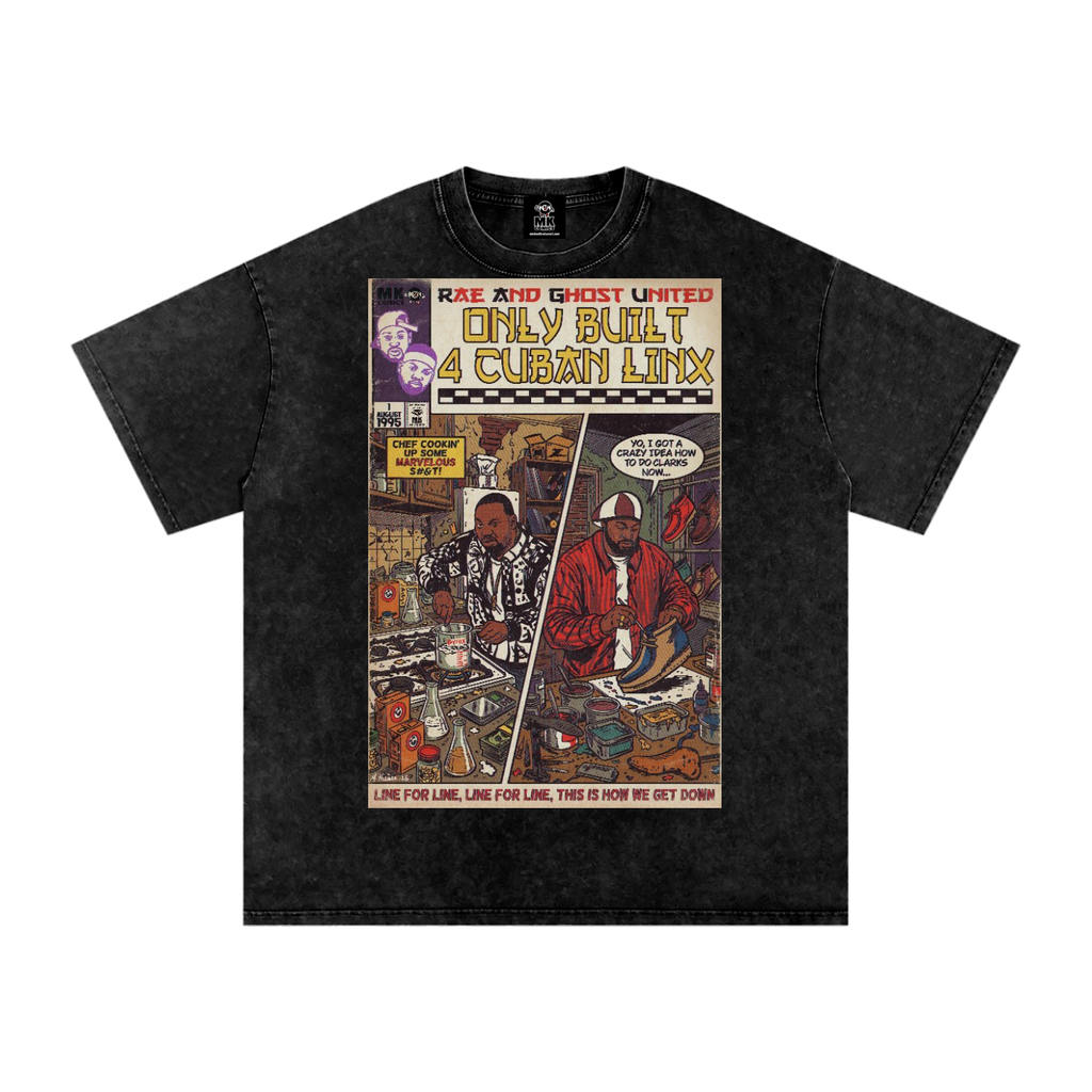 Only Built 4 Cuban Linx - Snow Washed Oversized Cotton T-Shirt