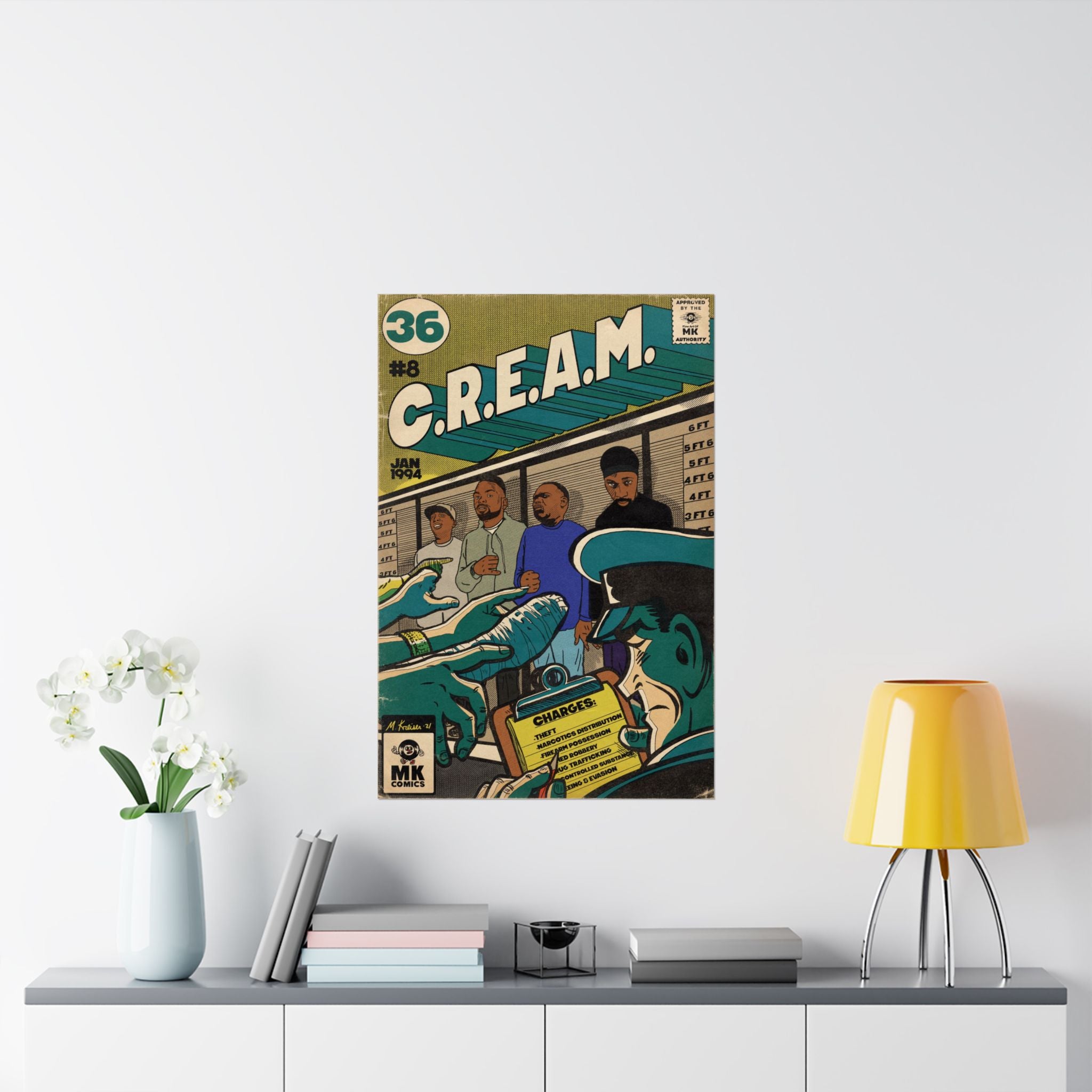 C.R.E.A.M - Comic Book Art - Vertical Matte Poster