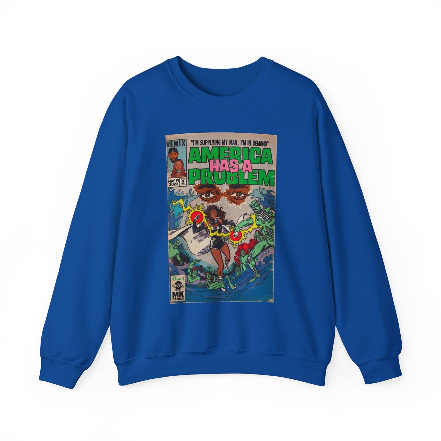 America Has a Problem - Unisex Heavy Blend™ Crewneck Sweatshirt