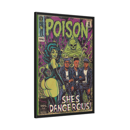 Poison - Matte Canvas, Framed (Multi-color)