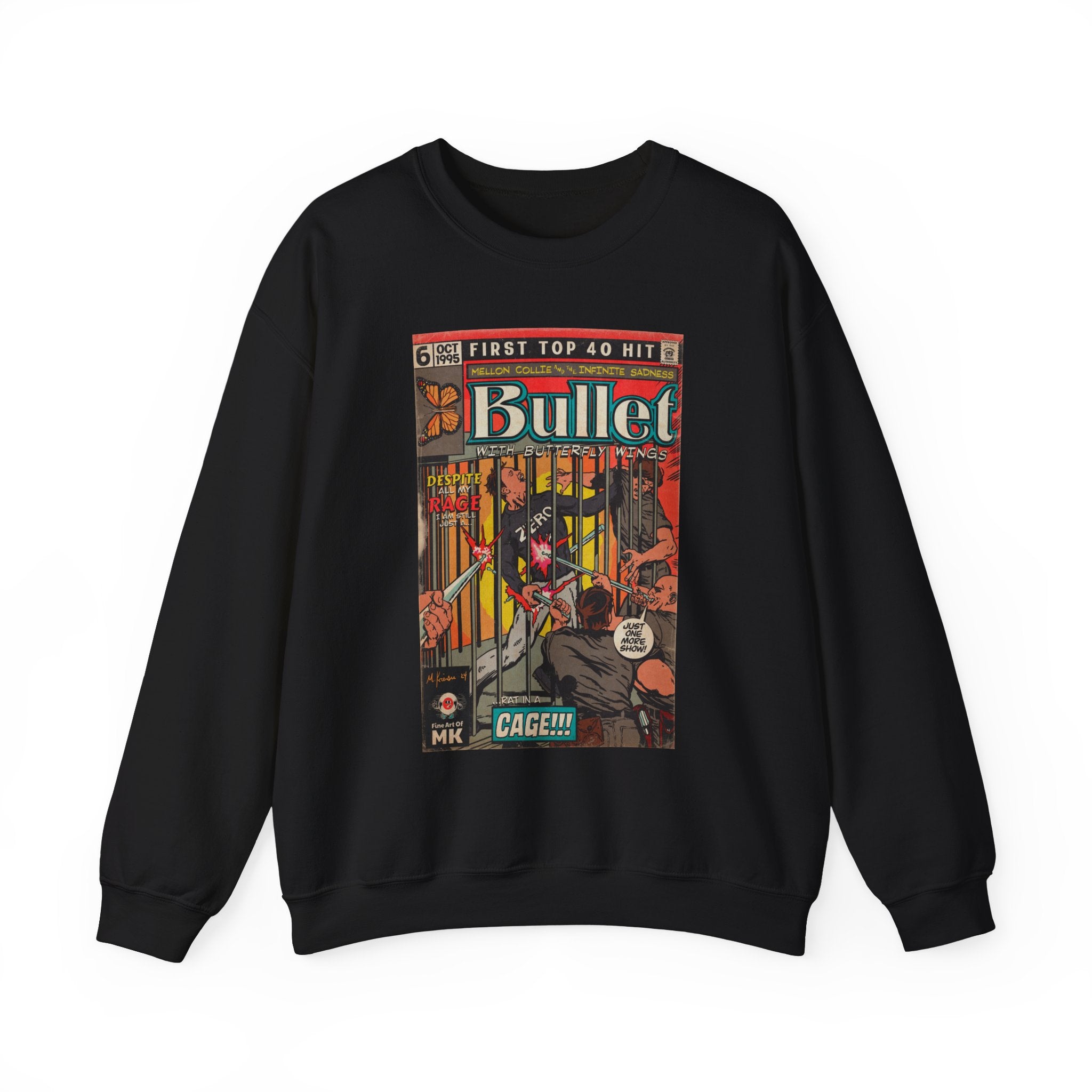 Bullet With Butterfly Wings - Unisex Heavy Blend™ Crewneck Sweatshirt