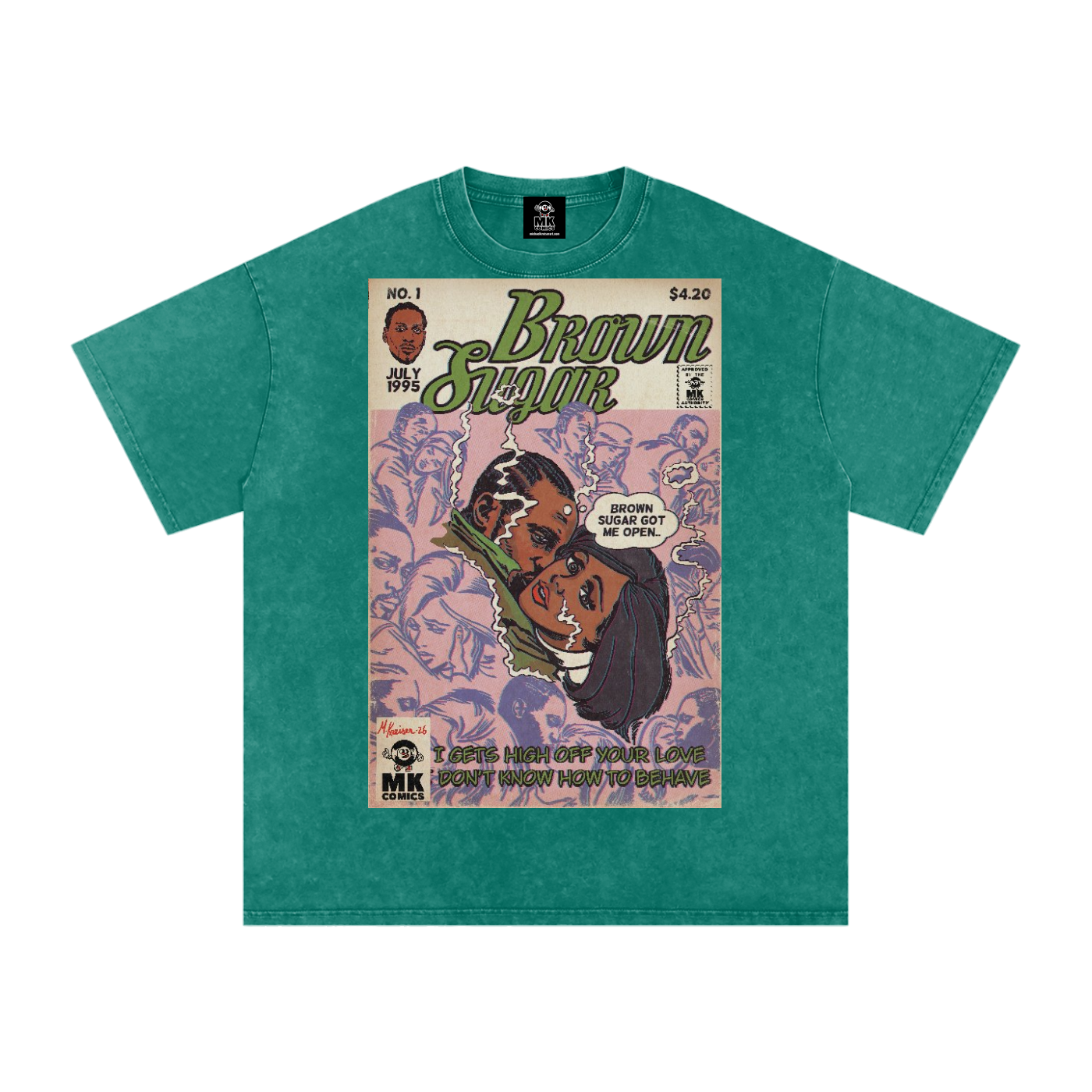 Brown Sugar - Snow Washed Oversized Cotton T-Shirt