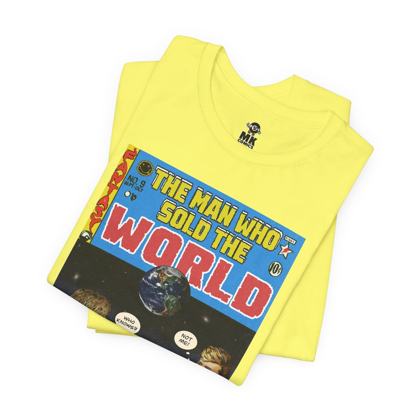Bowie & Cobain - The Man Who Sold the World - Unisex Jersey Short Sleeve Tee