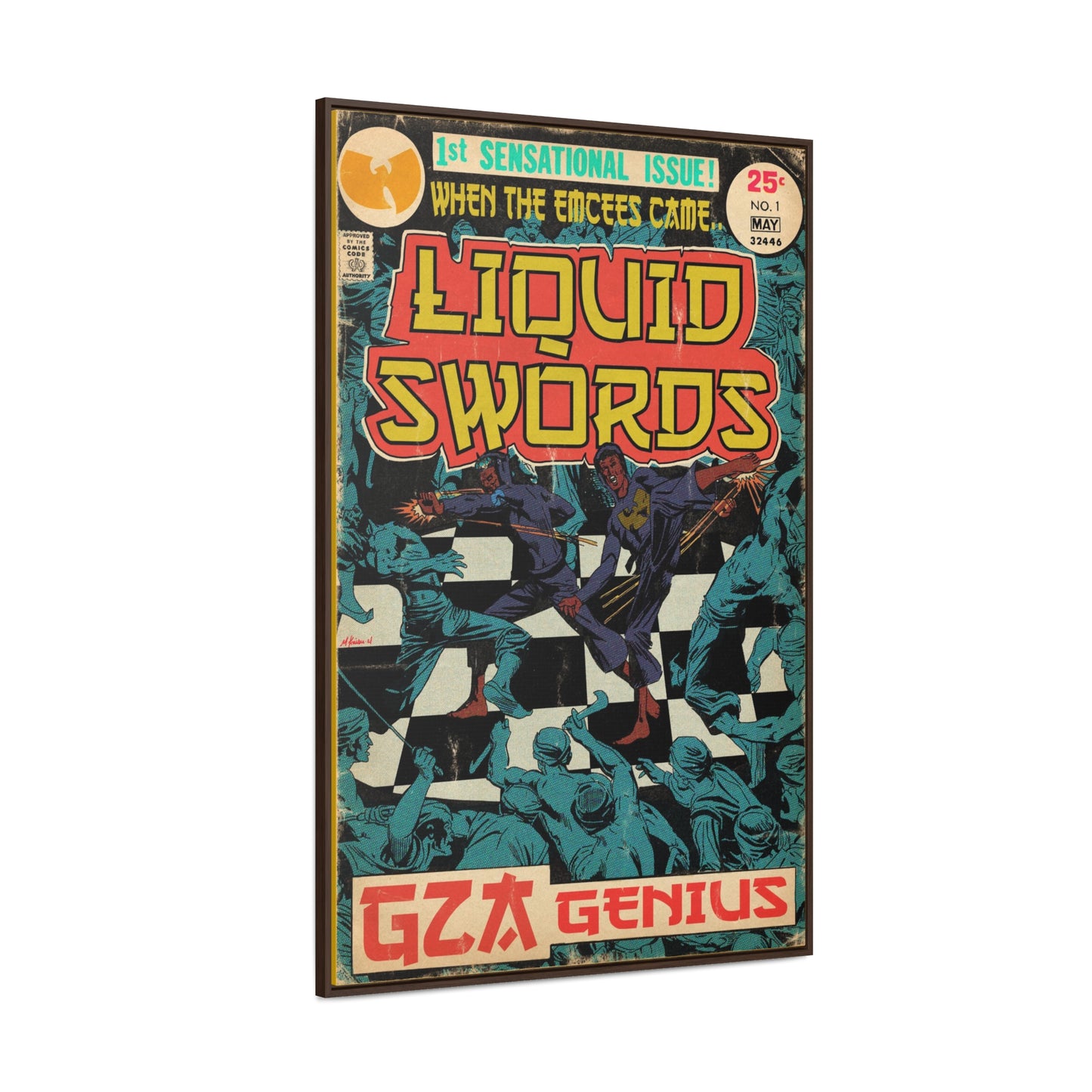 GZA/Genius - Liquid Swords - Gallery Canvas Wraps, Vertical Frame