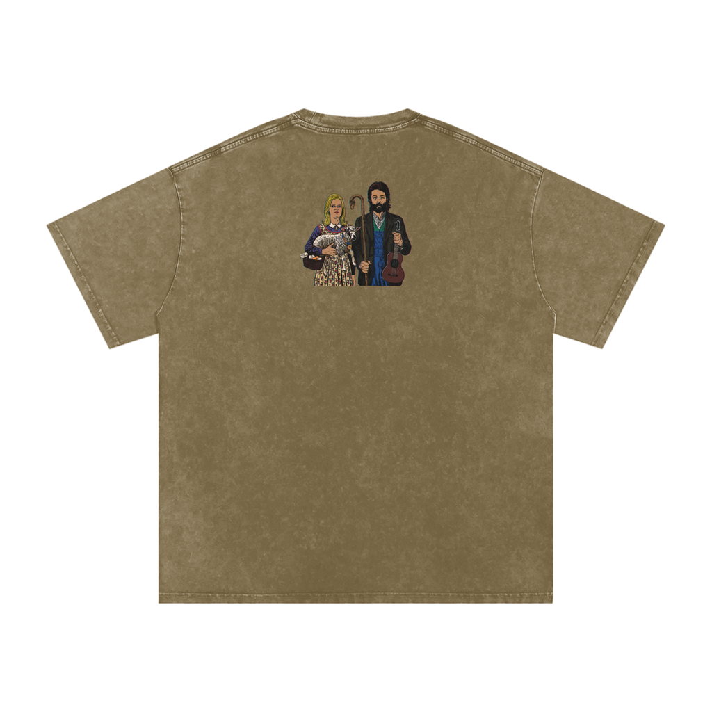 Ram - Snow Washed Oversized Cotton T-Shirt