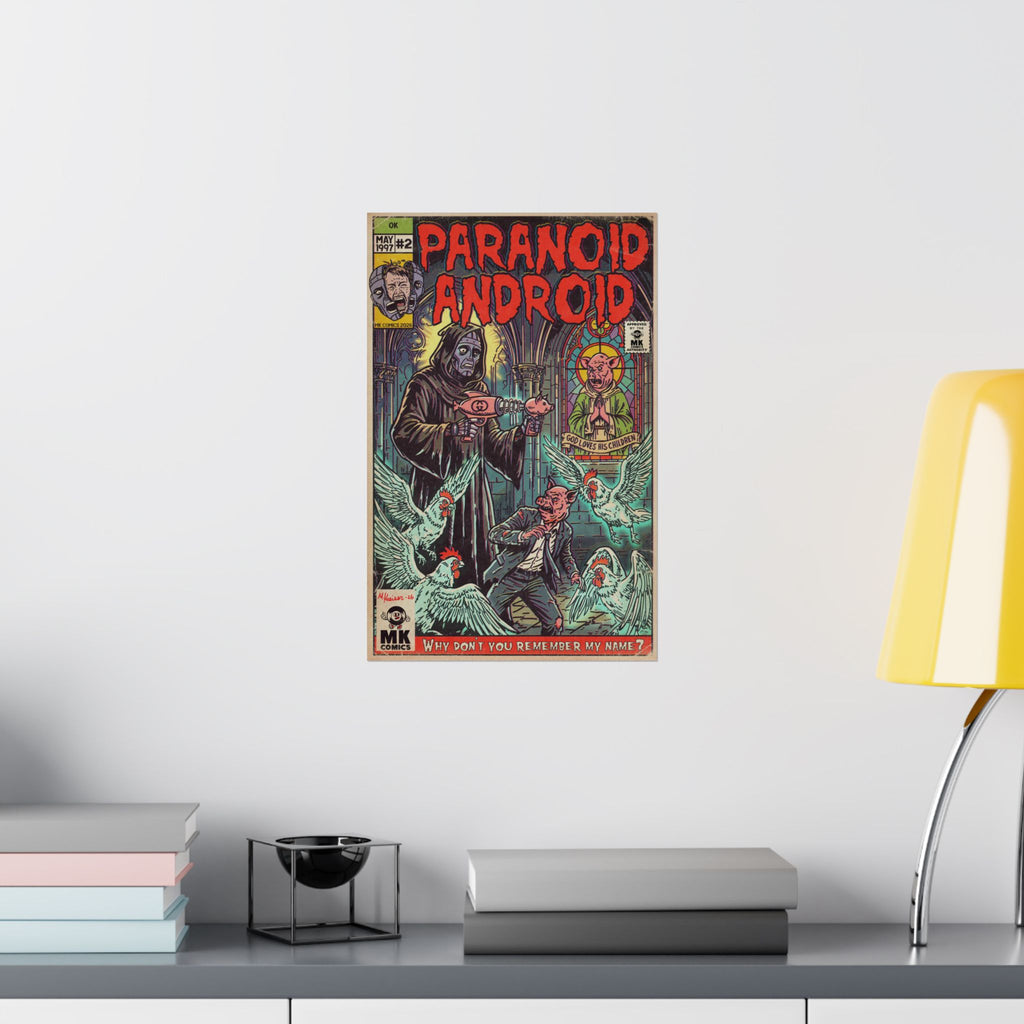 Paranoid Android - Matte Vertical Posters