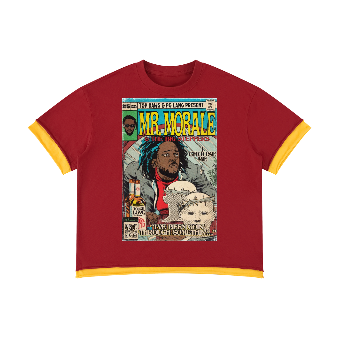 Mr. Morale & the Big Steppers - Unisex Boxy Color Block T-Shirt