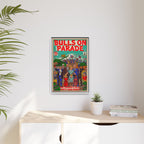 Bulls Parade -Matte Canvas, Framed (Multi-color)
