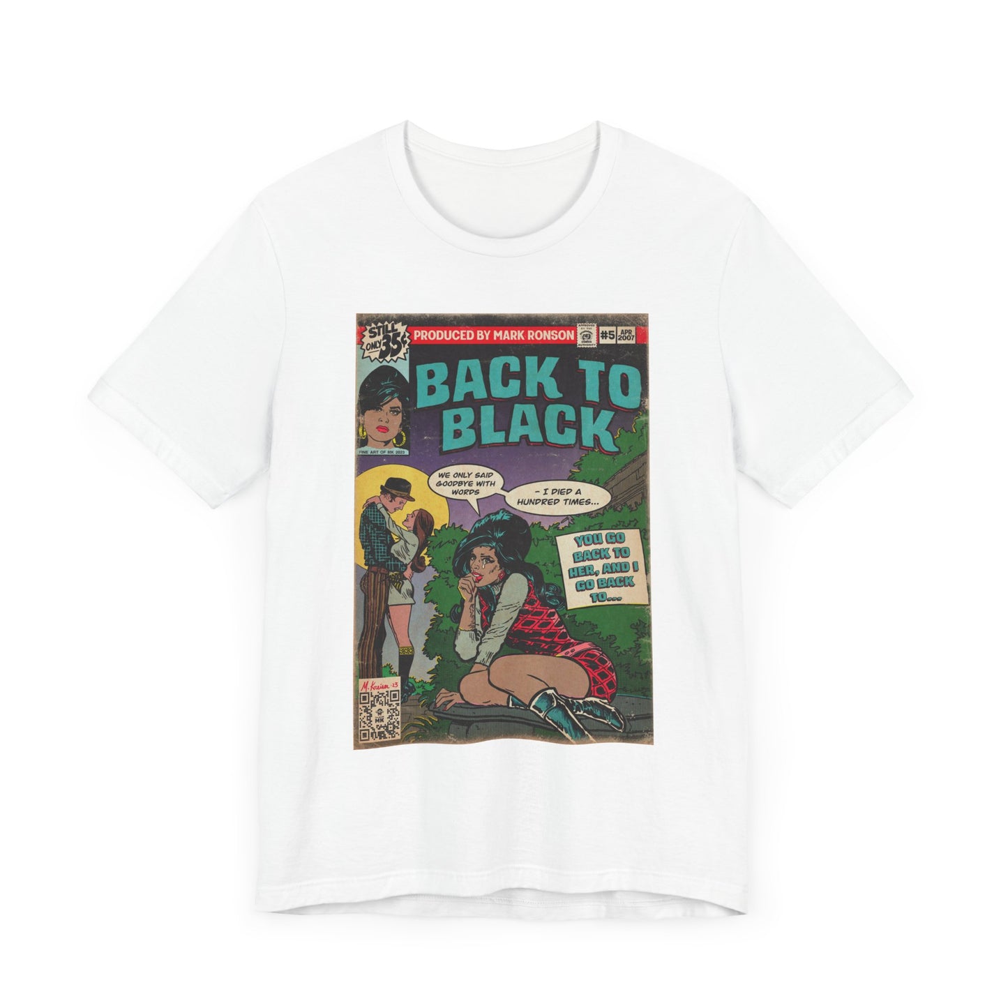 Amy Winehouse - Back to Black - Unisex Jersey Short Sleeve Tee
