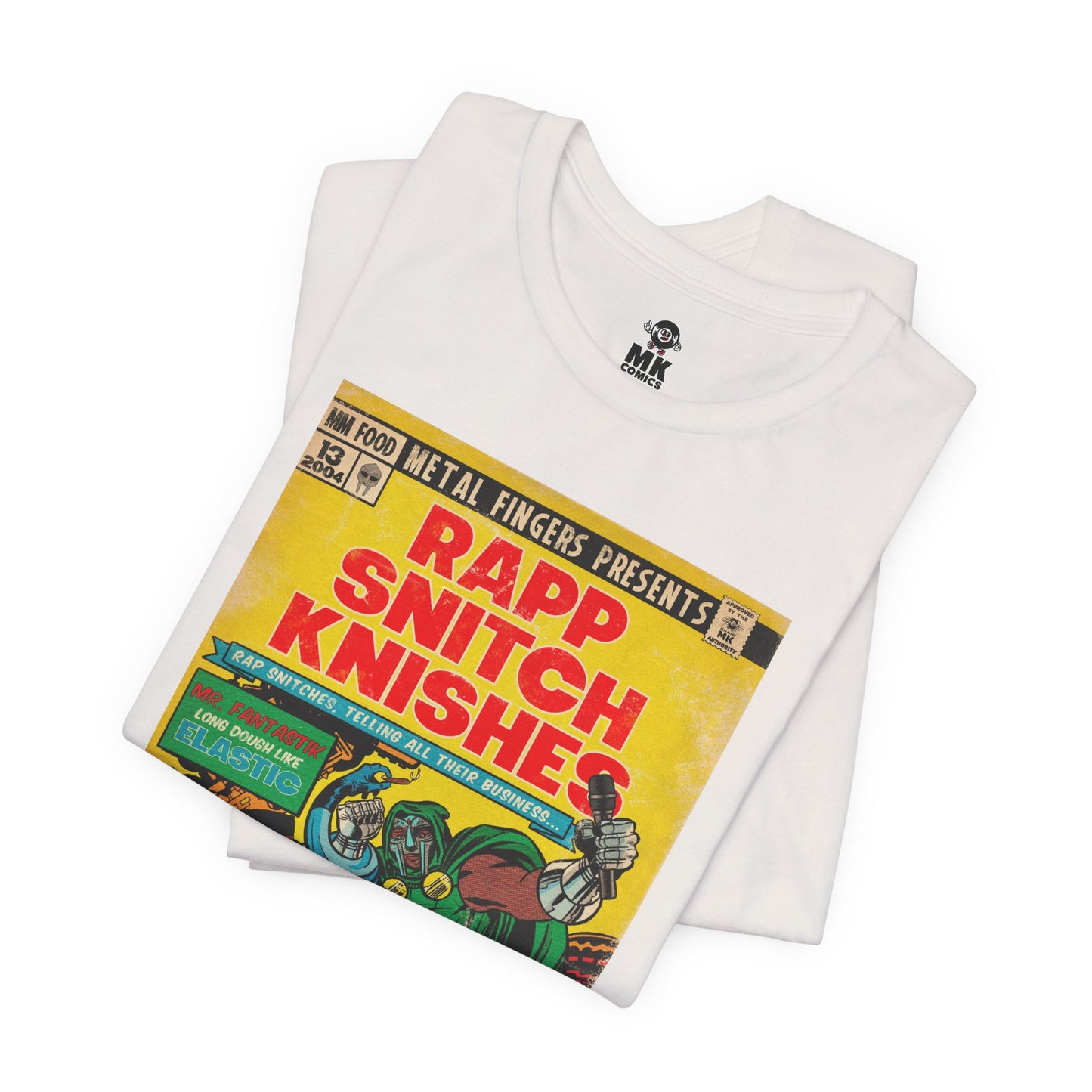 MF DOOM - Rap Snitch Knishes Comic Book Art - Unisex Jersey Short Sleeve Tee
