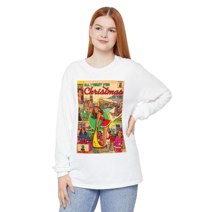 All I Want for Christmas.. - Unisex Comfort Colors Long Sleeve T-Shirt