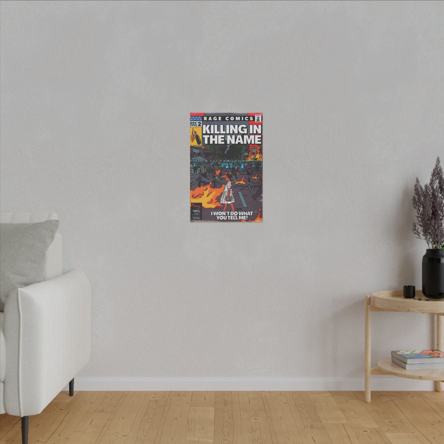 Rage - Killing In the Name - Matte Canvas, Stretched, 0.75" (Multi-Size)