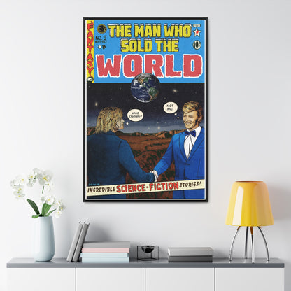 Bowie & Cobain - The Man Who Sold the World - Gallery Canvas Wraps, Vertical Frame