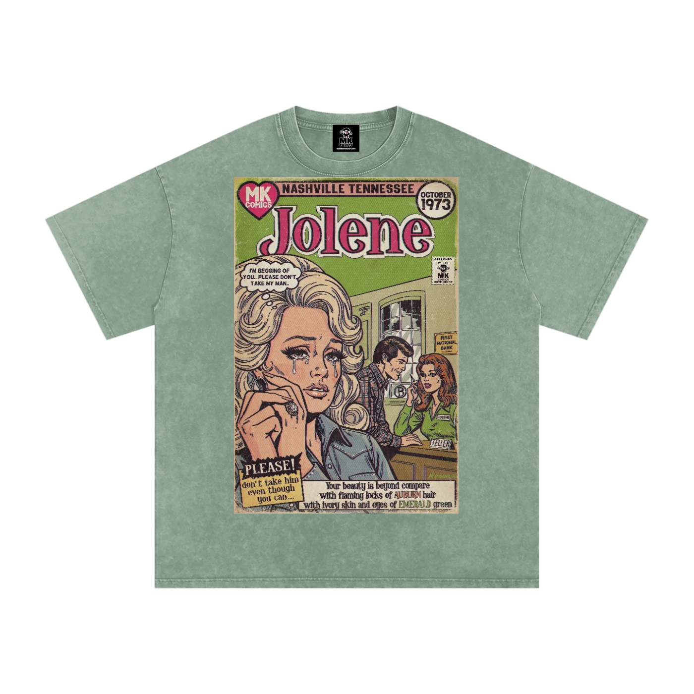 Jolene - Snow Washed Oversized Cotton T-Shirt