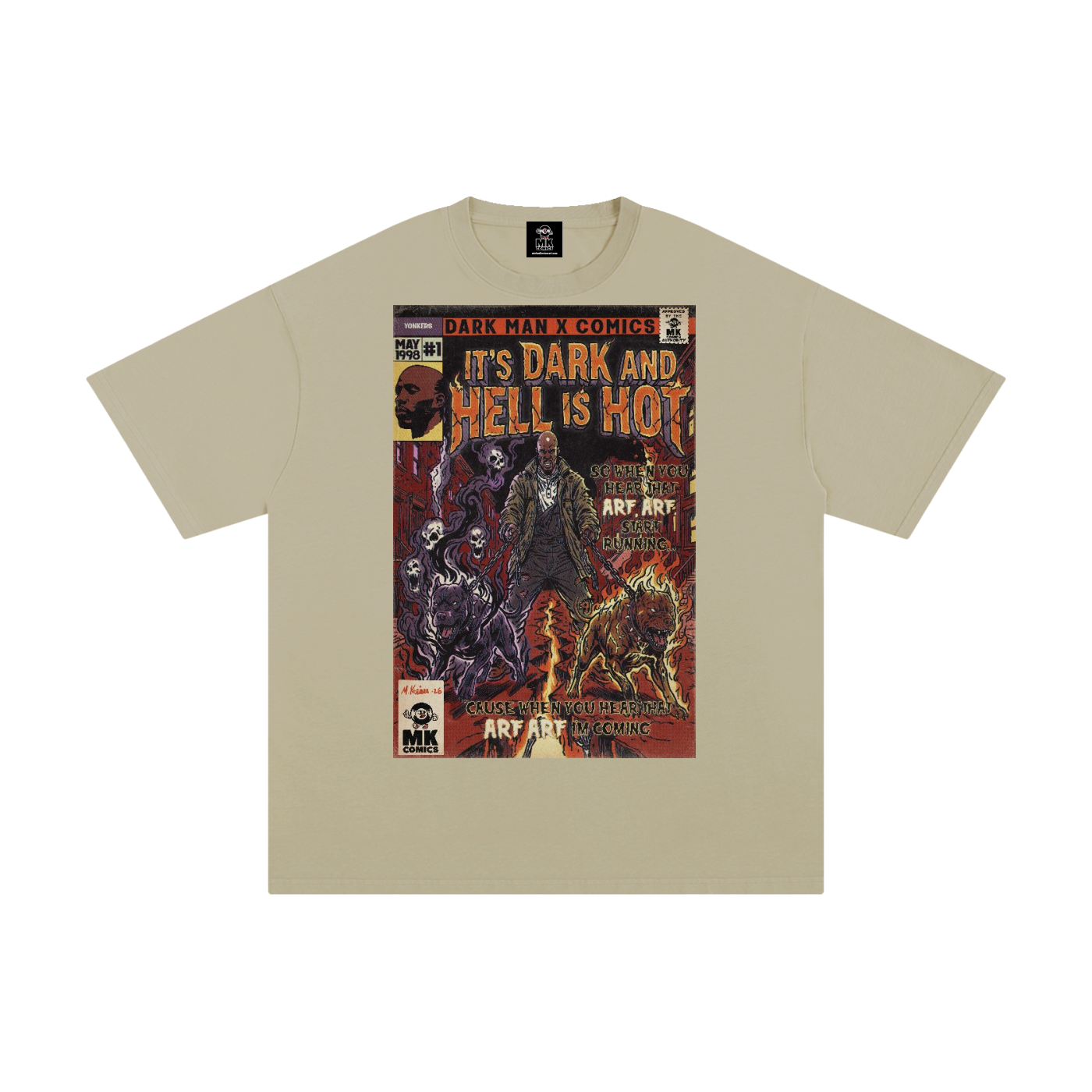 It's Dark & Hell is Hot - Unisex Pure Cotton T-Shirt