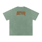 It's Dark & Hell is Hot - Snow Washed Oversized Cotton T-Shirt