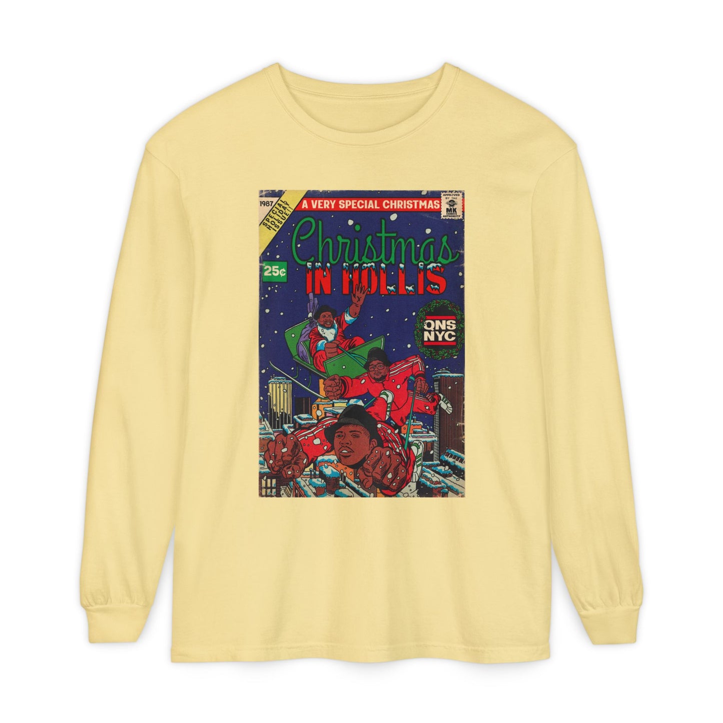 Christmas in Hollis - Unisex Comfort Colors Long Sleeve T-Shirt