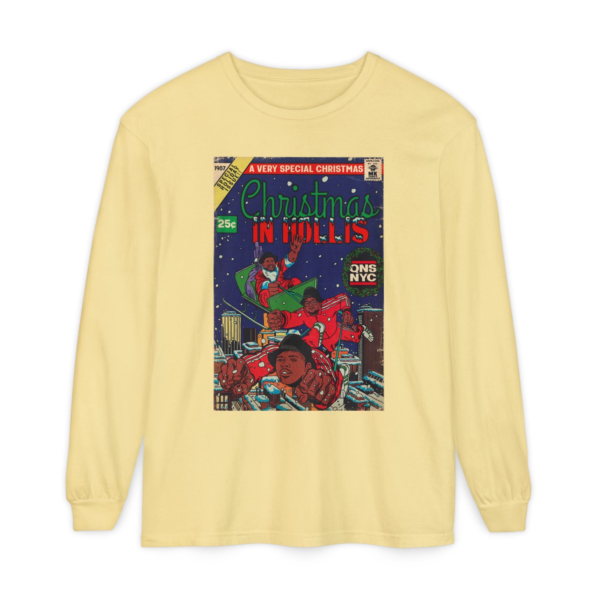 Christmas in Hollis - Unisex Comfort Colors Long Sleeve T-Shirt