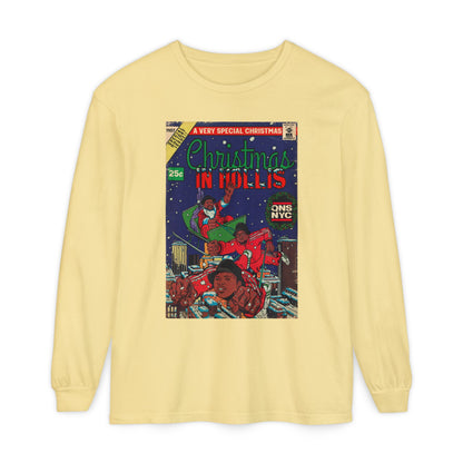 Christmas in Hollis - Unisex Comfort Colors Long Sleeve T-Shirt