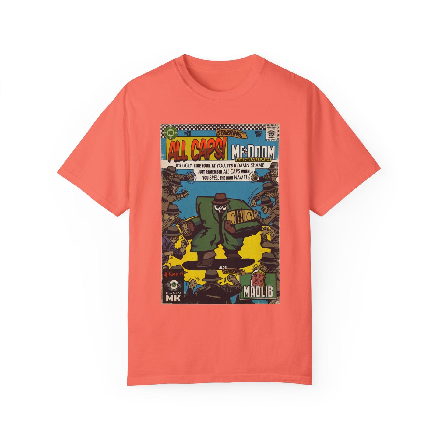 MF DOOM - All Caps - Unisex Comfort Colors T-shirt
