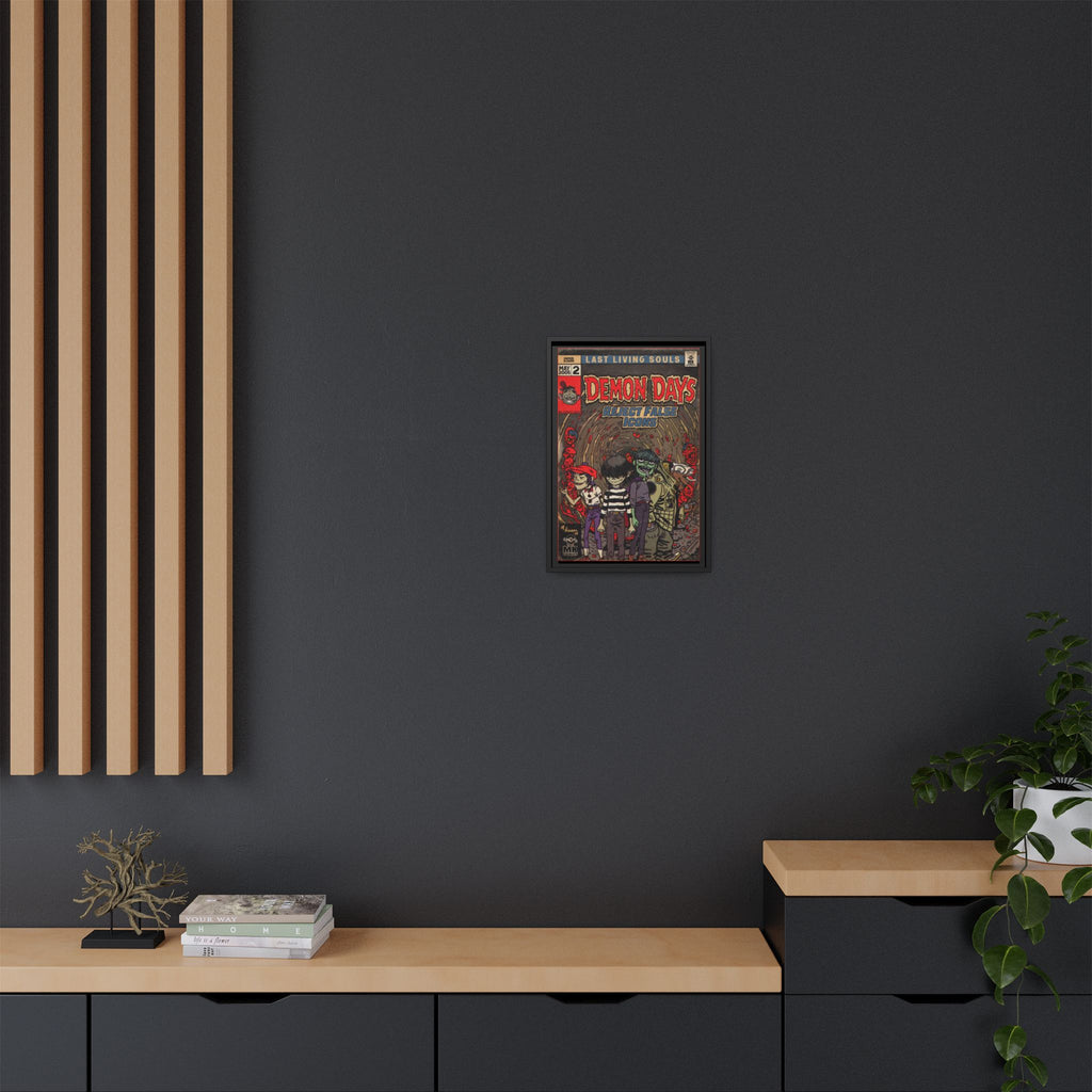 Demon Days - Matte Canvas, Framed (Multi-color)