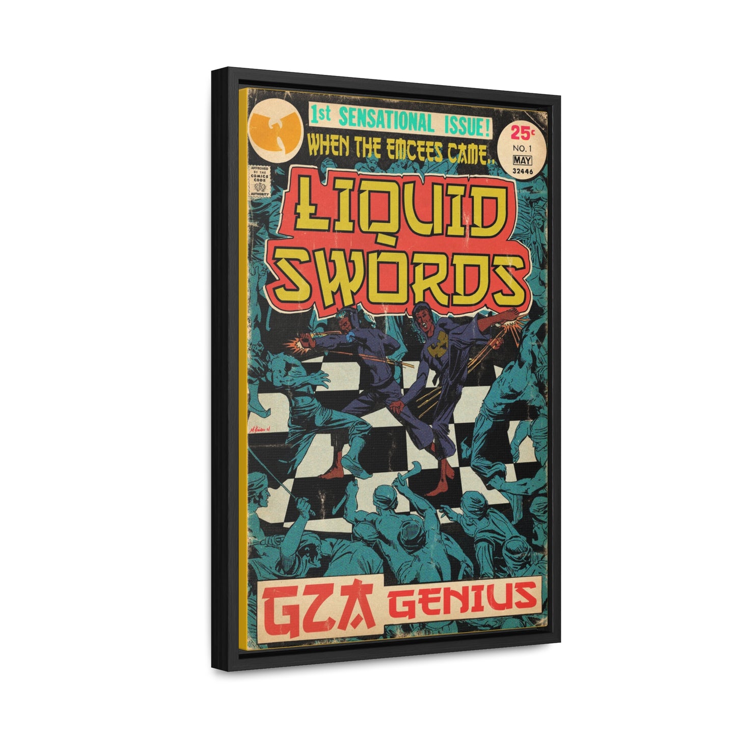 GZA/Genius - Liquid Swords - Gallery Canvas Wraps, Vertical Frame
