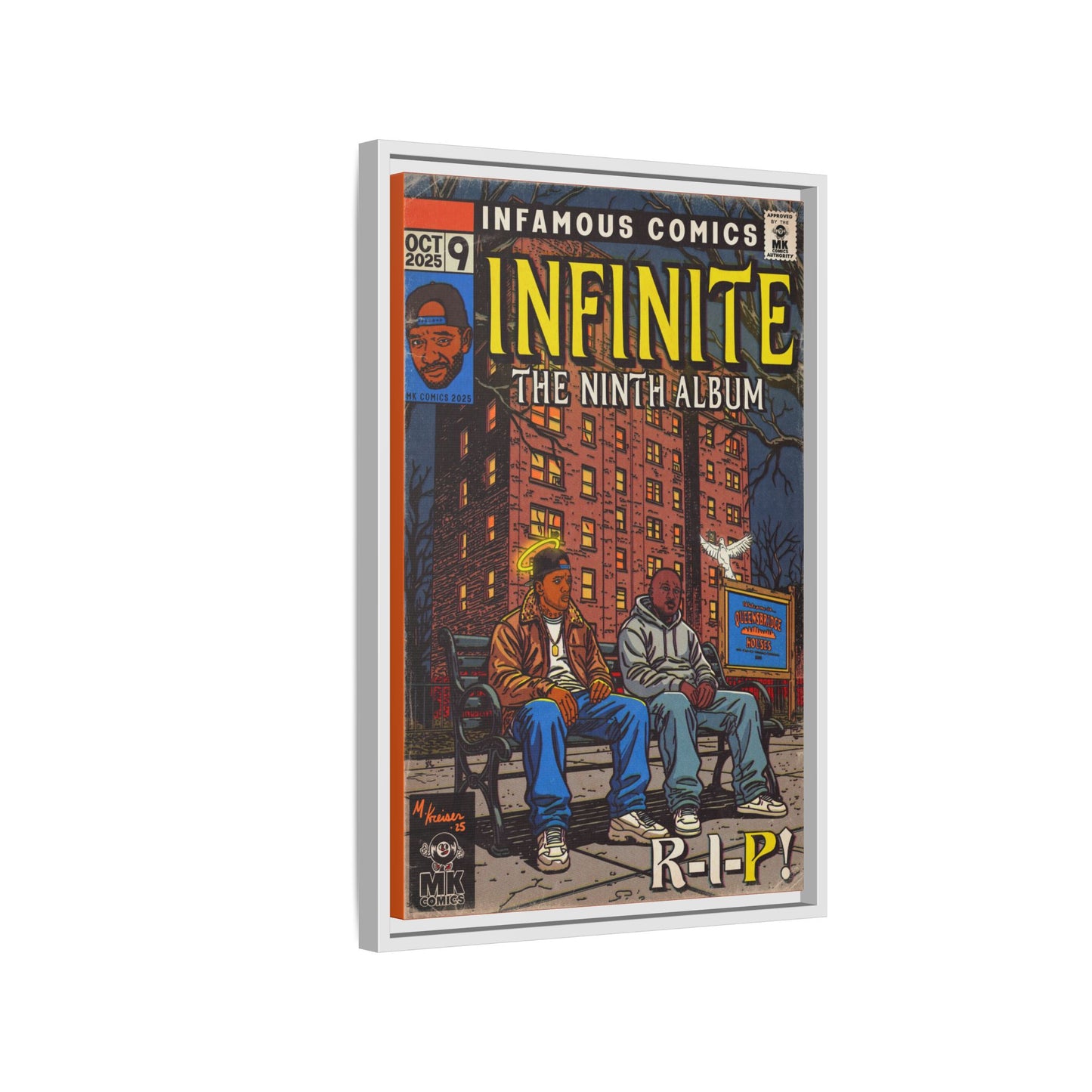 Infinite - Comic Book Art - Matte Canvas, Framed (Multi-color)