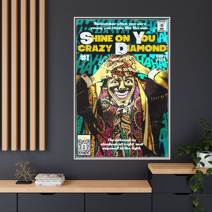 Pink Floyd - Shine on You crazy Diamond -  Gallery Canvas Wraps, Vertical Frame