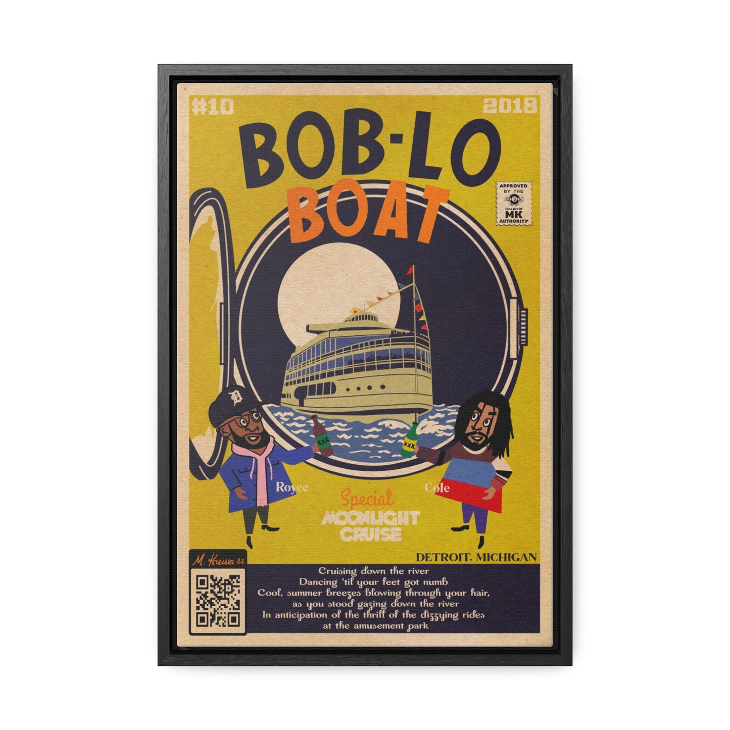 Royce Da 5’9 & J. Cole - Boblo Boat - Gallery Canvas Wraps, Vertical Frame