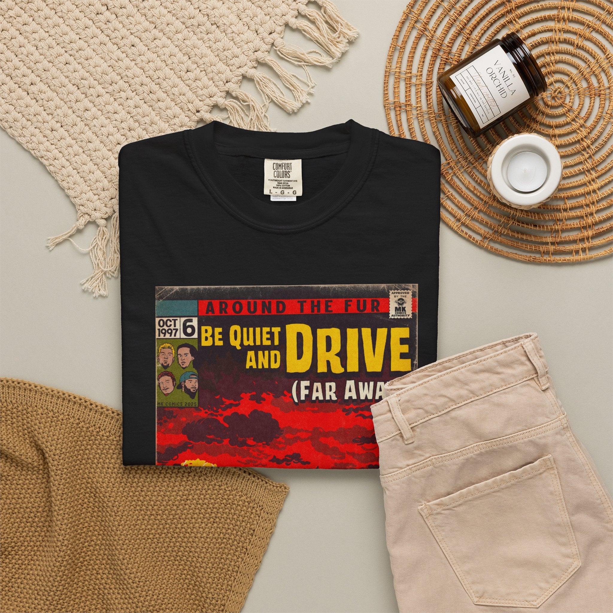 Be Quiet and Drive - Unisex Comfort Colors T-shirt