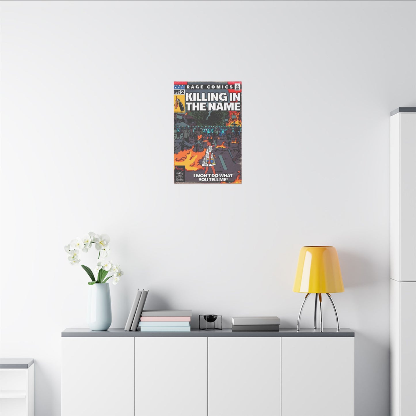 Rage - Killing In the Name - Matte Canvas, Stretched, 0.75" (Multi-Size)