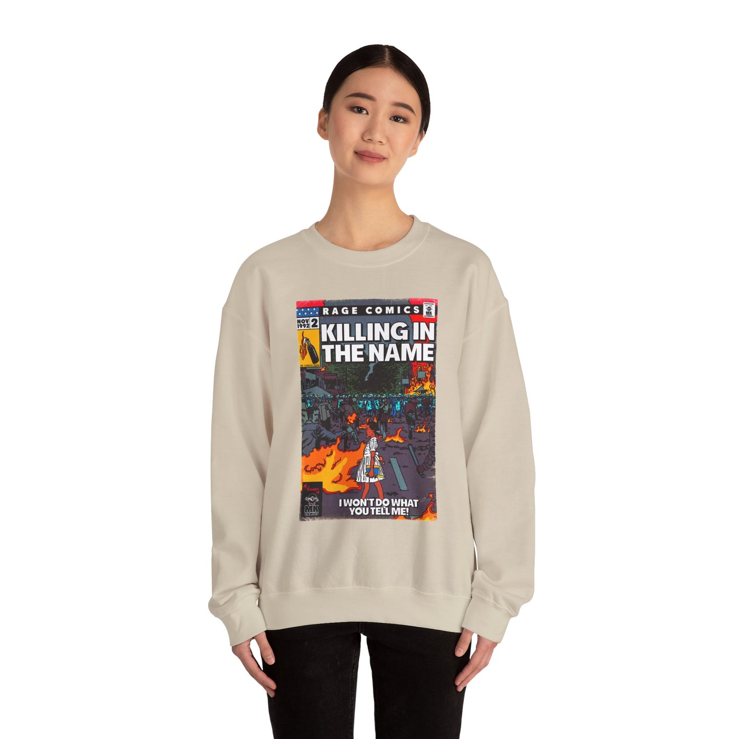 Rage - Killing In the Name - Unisex Heavy Blend™ Crewneck Sweatshirt