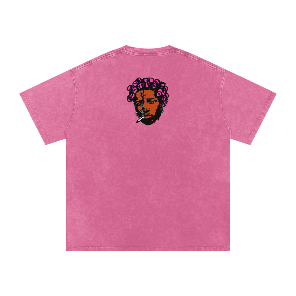 Helicopter - Snow Washed Oversized Cotton T-Shirt