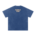 Purple Rain - Snow Washed Oversized Cotton T-Shirt