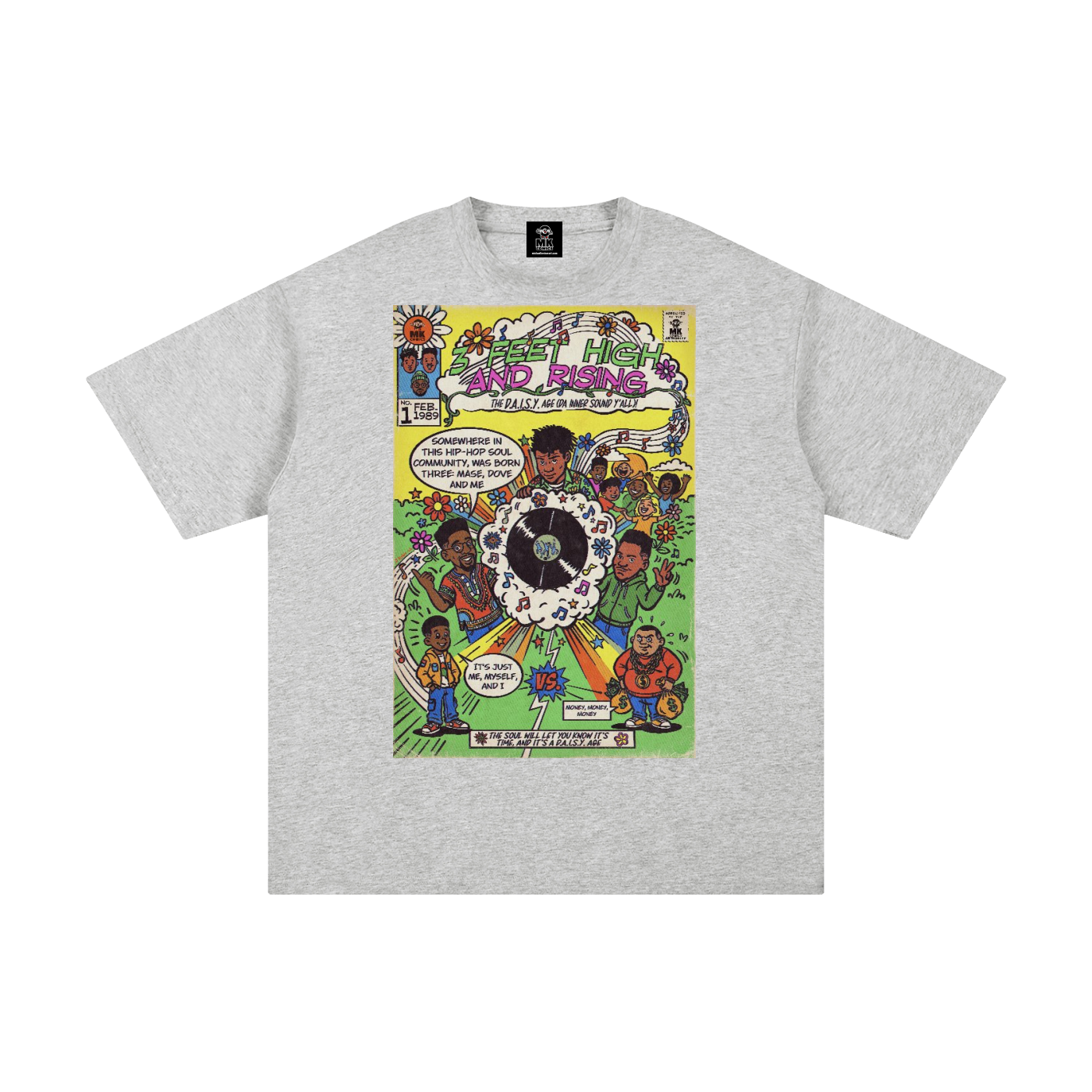 3 Feet High & Rising - Unisex Pure Cotton T-Shirt