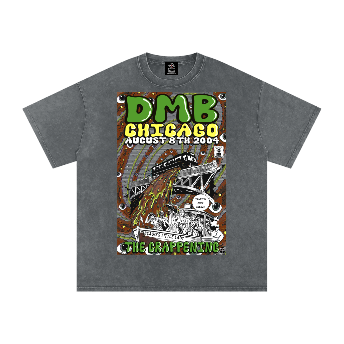 The Crappening - Snow Washed Oversized Cotton T-Shirt